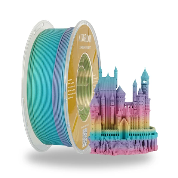 Kingroon Pla Matte Rainbow Filament - 1