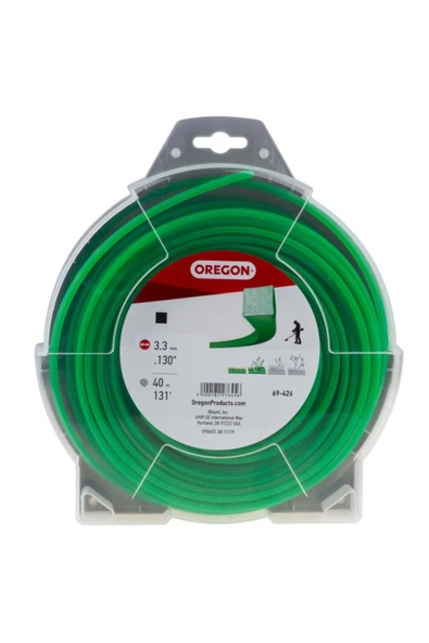 Oregon Misina 3.3mm 40m Yeşil 4 Köşe - 1