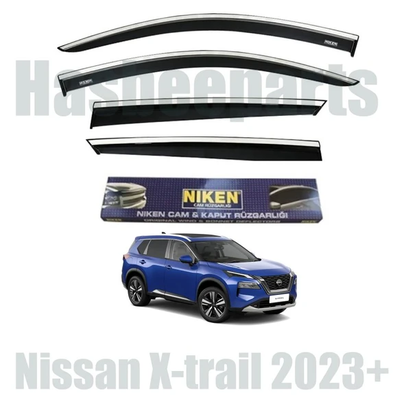 Nissan Xtrail Kromlu Cam Rüzgarlığı Niken 2023+ Sonrası uyumlu ürün görseli