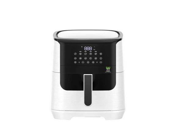 WIAMI 7 Litre Sıcak Hava Fritözü Camlı Airfryer Beyaz - 3