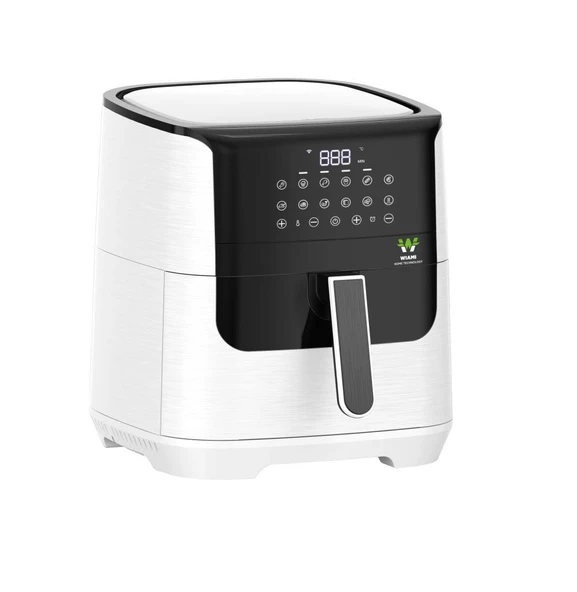 WIAMI 7 Litre Sıcak Hava Fritözü Camlı Airfryer Beyaz - 5