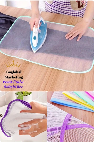 Yüksek Isıya Dayanıklı Ütü Koruyucu Bezi – Yanmaz, Parlatmaz, Tekli Ütü Masası Bezi (1 Adet) ürün görseli