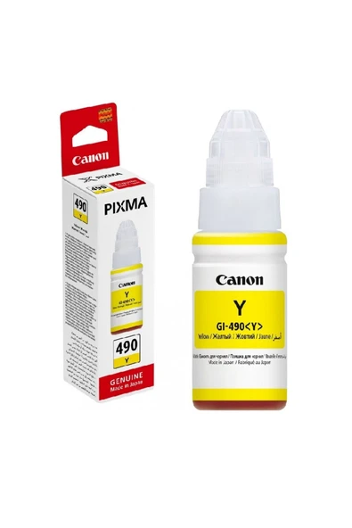 Canon Gı-490 Y Sarı Kartuş Orijinal ürün görseli 1