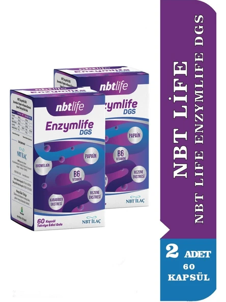 Nbt Life Enzymlife Dgs 60 Kapsül 2 ADET ürün görseli