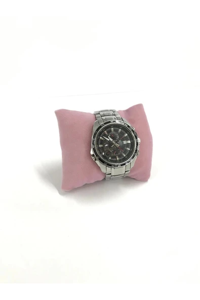 Süet Kumaş Pembe Renk 5 Adet 8/8 Cm Takı Yastığı - 1