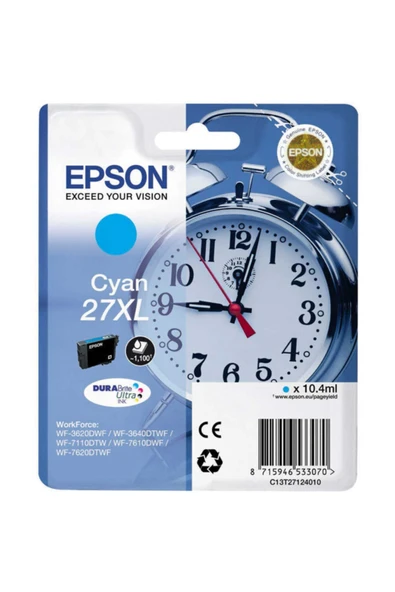 27xl-t2712-c13t27124020 Mavi Orjinal Kartuş Yüksek Kapasiteli - Resim 2