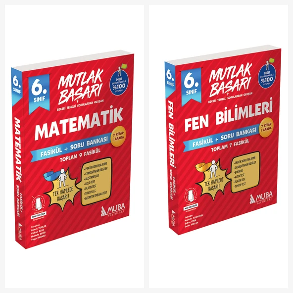 Muba 6. Sınıf Matematik & Fen Fasikül+ Soru Bankası ürün görseli