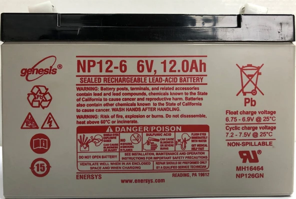 GENESIS 6 V 12 AHM AKÜ