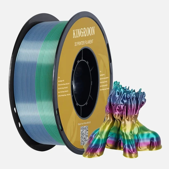 Kingroon PLA Silk Gökkuşağı Filament - 1