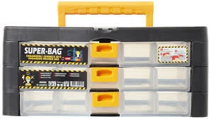 Süper Bag ASR-2057 3'lü Organizerli Çekmece Kutu Prof Bag - 5