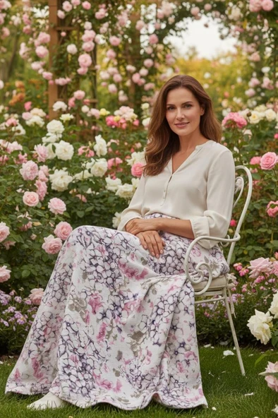 Tek Kişilik Baskılı Pike Koltuk Örtüsü Breeze 180x230 cm - Resim 9