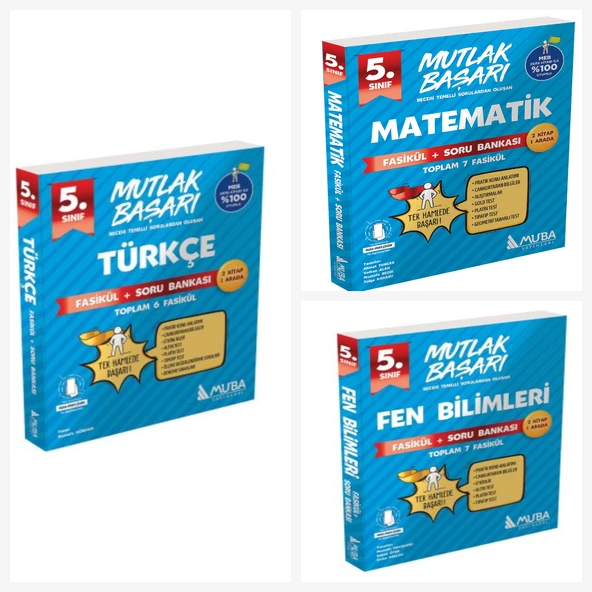 Muba 5. Sınıf Türkçe & Matematik & Fen Fasikül + Soru Bankası