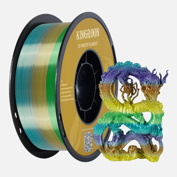 Kingroon PLA Silk Gökkuşağı Filament - 5