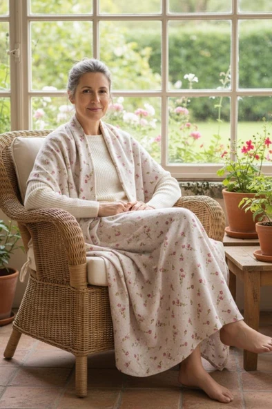 Tek Kişilik Baskılı Pike Koltuk Örtüsü Breeze 180x230 cm - Resim 10