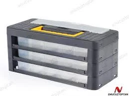 Süper Bag ASR-2057 3'lü Organizerli Çekmece Kutu Prof Bag - 4