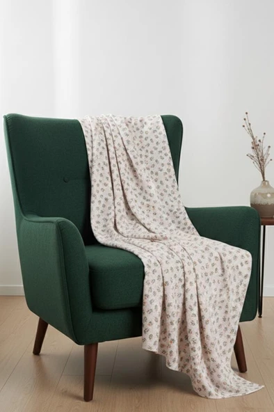 Tek Kişilik Baskılı Pike Koltuk Örtüsü Breeze 180x230 cm - Resim 8