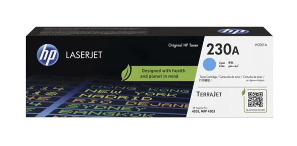 HP 230A Cyan Mavi 1.800 Sayfa Toner W2301A - 1