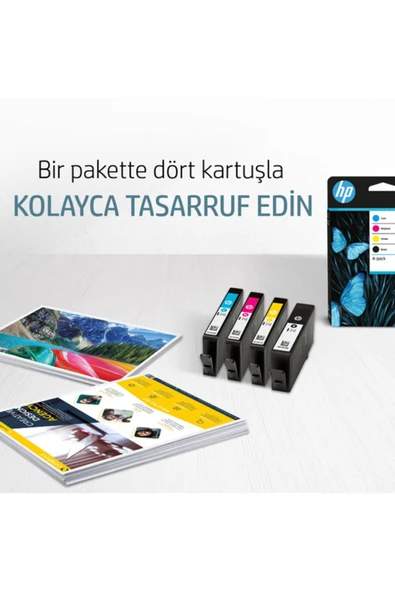 6zc70ae 963 Cmyk Original Ink Cartridge 4-pack - Resim 2