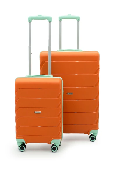 Copella Polipropilen & Kırılmaz 2'li Valiz Seti Büyük & Kabin -Turuncu ürün görseli