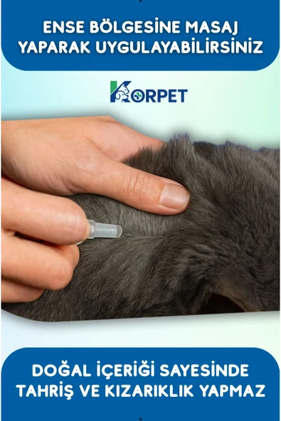 Kediler için Dış Ense Serumu 5'li Bitkisel Parazit Cilt Tüy Damlası - 2