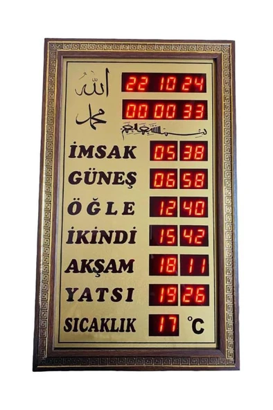 Lastvoice Vakitmatik Küçük Boy Dijital Cami İmsakiyesi - 1