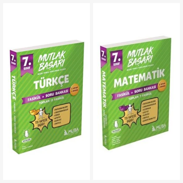 Muba 7. Sınıf Türkçe & Matematik Fasikül + Soru Bankası