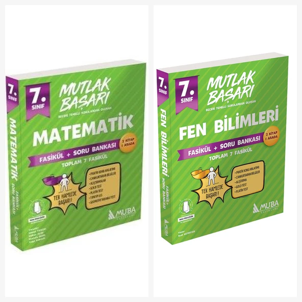 Muba 7. Sınıf Matematik & Fen Fasikül + Soru Bankası