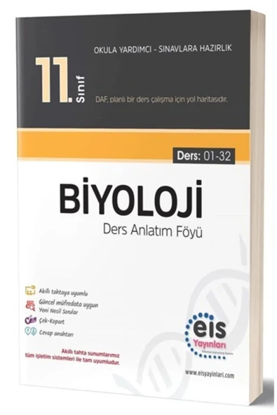 Eis 11.Sınıf Biyoloji Ders Anlatım Föyü 01-32 ürün görseli 1