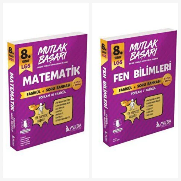 Muba Lgs Matematik & Fen Fasikül + Soru Bankası ürün görseli