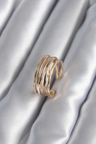 Gold Renk Ayarlanabilir Kadın Yüzük ürün görseli 1