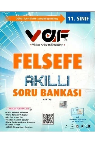 Vaf 11.Sınıf Felsefe Akıllı Soru Bankası ürün görseli 1