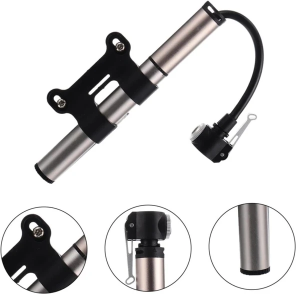 FORTE GT BİSİKLET POMPASI 120 PSI GÜMÜŞ - Resim 5
