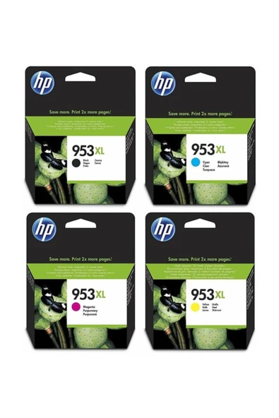 Premium® Hp 953xl Serisi 4 Renk Orjinal Kartuş Seti C/m/y/k ürün görseli 1