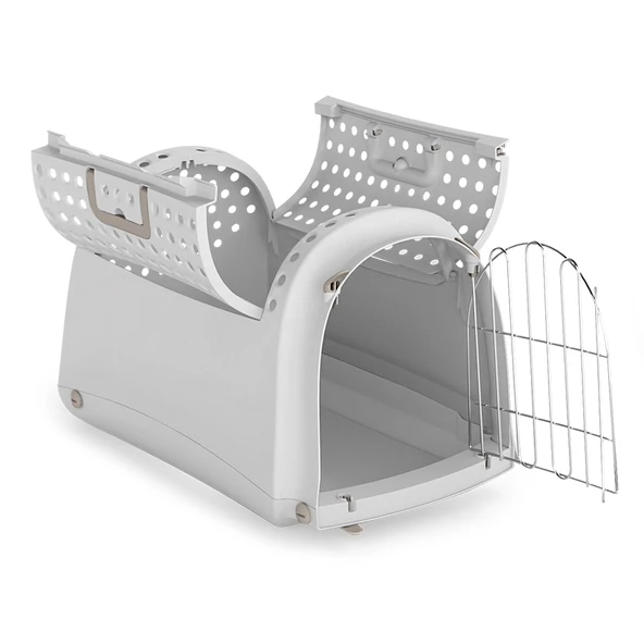 Imac Lınus Cabrıo Üstü Açılır Evcil Hayvan Taşıma Çantası Gri 52,5x32x34,5cm ürün görseli