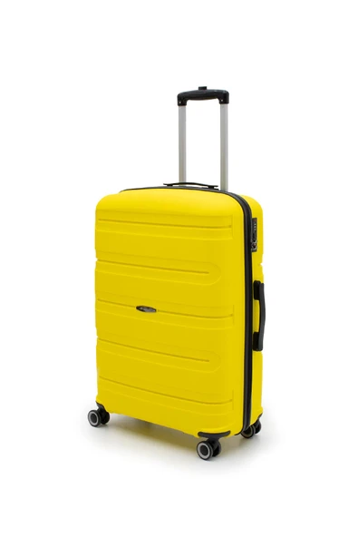 Artemis Polipropilen&Kırılmaz 2'li Valiz Seti Orta&Kabin - Sarı - 2