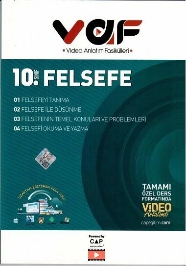 Çap 10.Sınıf Felsefe Video Anlatım Fasikülleri ürün görseli 1