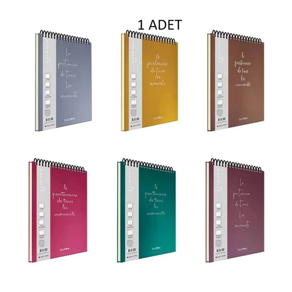 Çınar 78020 Moment 17X24 Bloknot 100 Yp. Düz Spiralli Sert Kapak