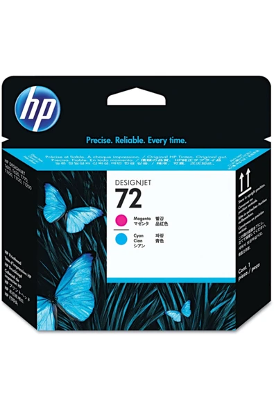 HP 72 C9383a Kırmızı Ve Mavi Orjinal Baskı Kafası Kartuşu