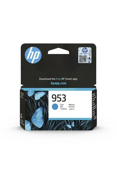 Orijinal Hp 953 Mürekkep Kartuşu Mavi F6u12ae ürün görseli 1