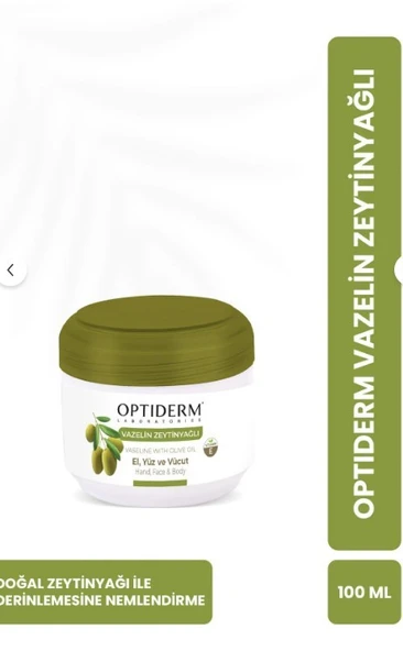 Optiderm Vazelin Zeytinyağlı 100 ml