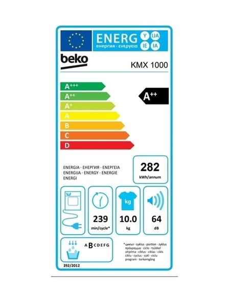 Beko KMX 1000 10 KG Çamaşır Kurutma Makinesi - Resim 5