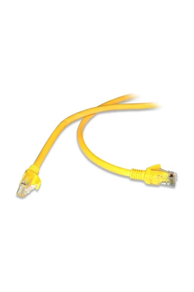 FLAXES Fnk-6005s 50 cm Cat6 Patch Kablo Sarı - 1