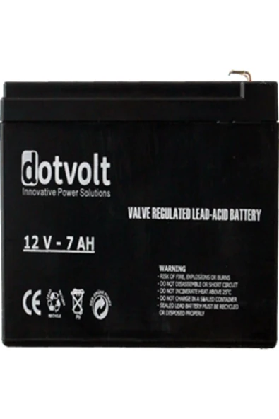 Dotvolt DT 12V 7AH KURU TIP AKU(UPS'TE KULLANILABILIR) - 1