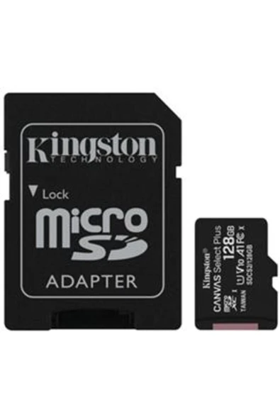 Kingston 128 GB CANVAS SELECT MICRO SDHC UHS-I 100MB (SDCS2/128GB) - 1