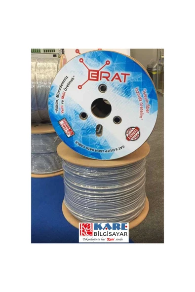 Erat CAT6 U/UTP LSOH GRI 23 AWG 500m Makara 4x2x23# - 1