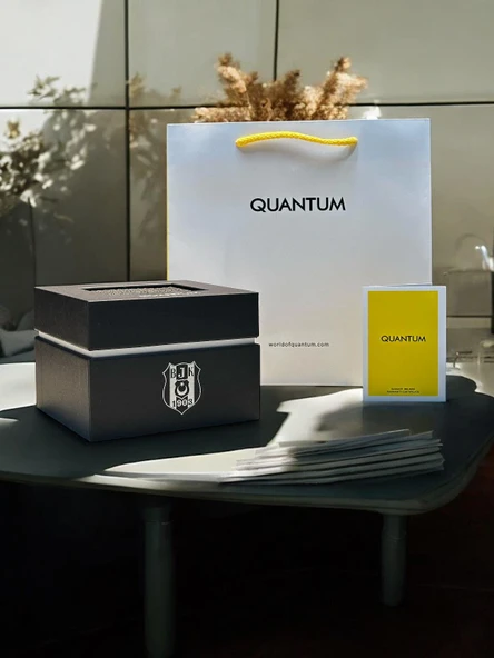 Quantum Beşiktaş Lisanslı İtalyan Tasarım Bileklik Hediyeli 10 Atm Taraftar Kol Saati EBJK1089.350 - Resim 7