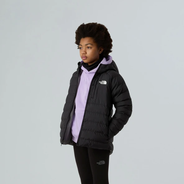 The North Face PERRITO Kapşonlu İki Tafaflı Kız Çocuk Ceketi NF0A88UEWOO1 - Resim 8