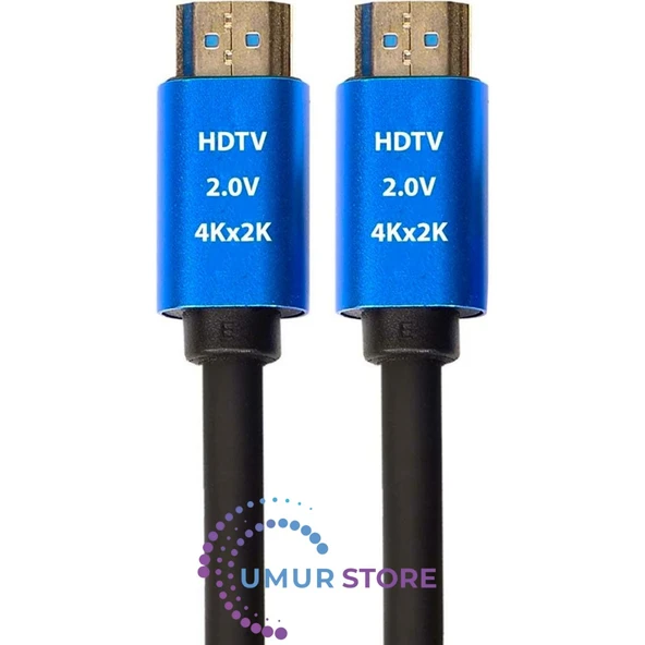 4K Ultra Hd 2.0V Alüminyum Başlık Altın Uçlu Hdmi Kablo - Resim 4