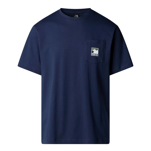 The North Face M MOUNTAIN LOGO RELAXED S/S POCKET TEE Erkek Tişört NF0A8E3M8K21 ürün görseli 1