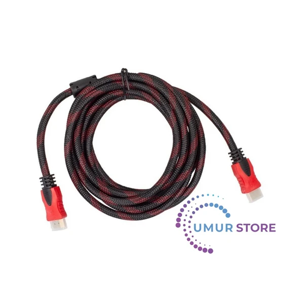 Sargılı HDMI Kablo Full Hd 2160P - 3m ürün görseli 1